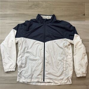 Vintage Starter Black & White Full-Zip Windbreaker Jacket - Men's Large